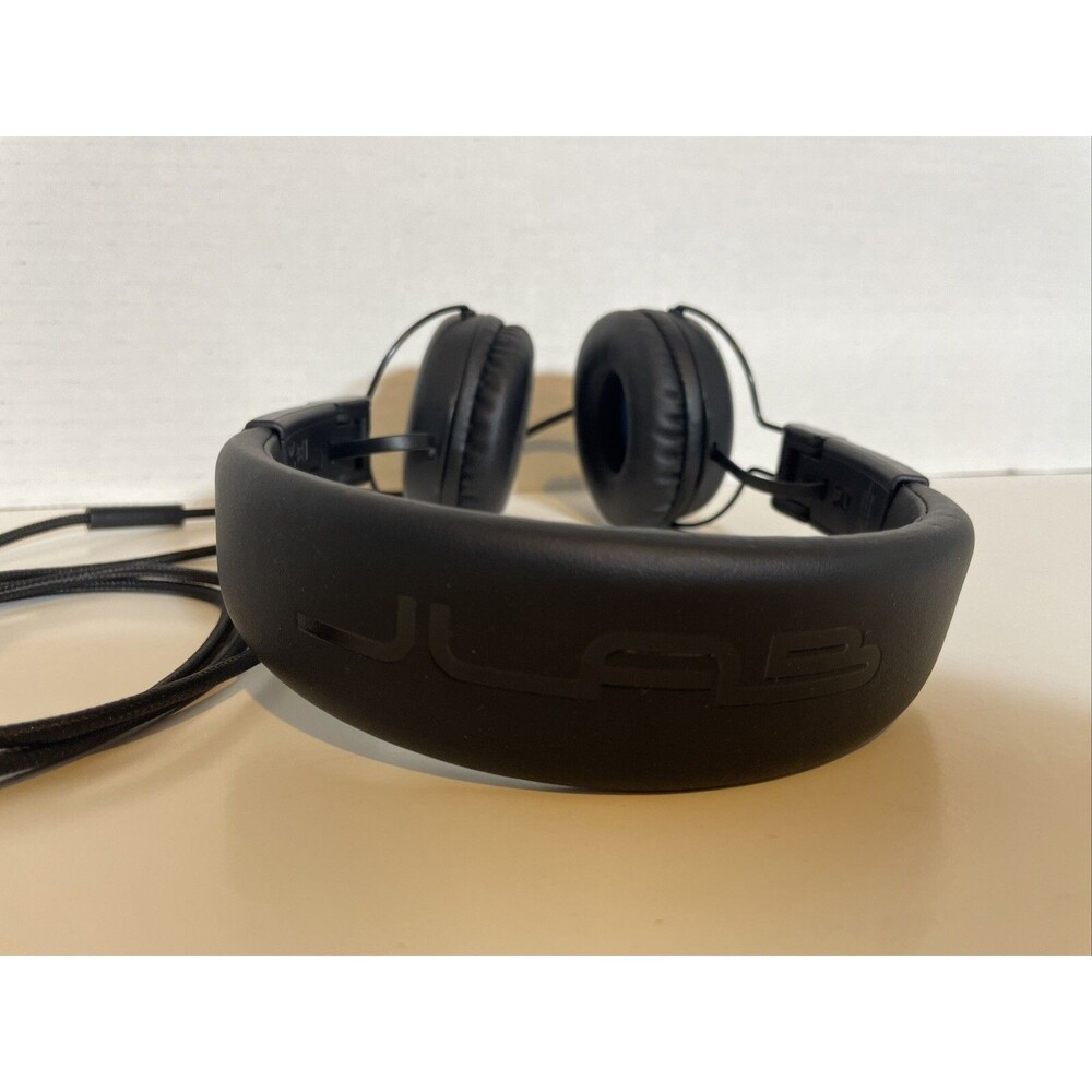 JLab Studio Wired On-Ear Headphones Black